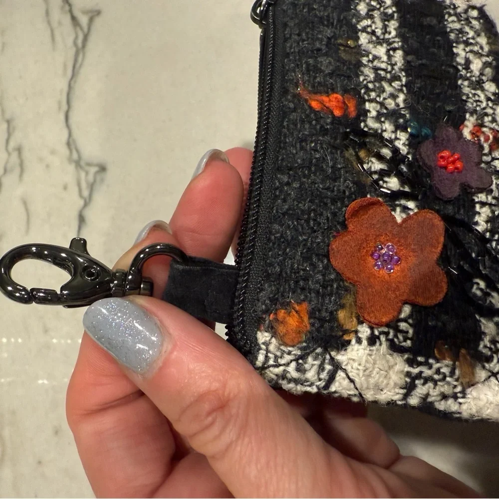 Vera Bradley Vintage Tweed & Velvet Coin Purse